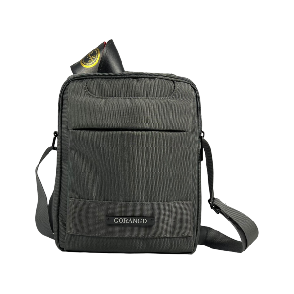 Сумка через плече на чотири відділення, 5 л, сіра Сумка через плече на чотири відділення, 5 л, сіра