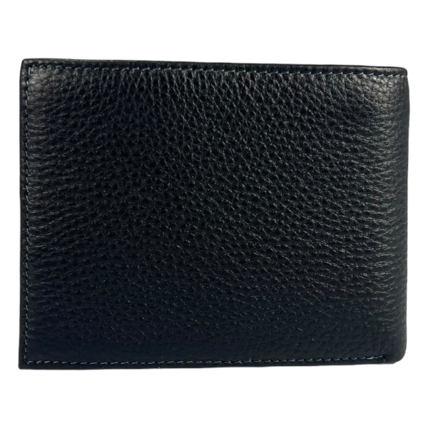 Мужской кошелек из натуральной кожи, черный Мужской кошелек из натуральной кожи, черный