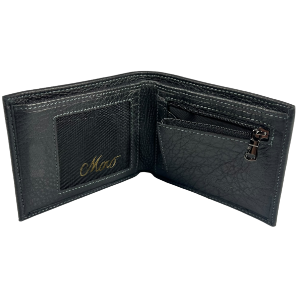 Мужской кошелек из натуральной кожи, черный Мужской кошелек из натуральной кожи, черный