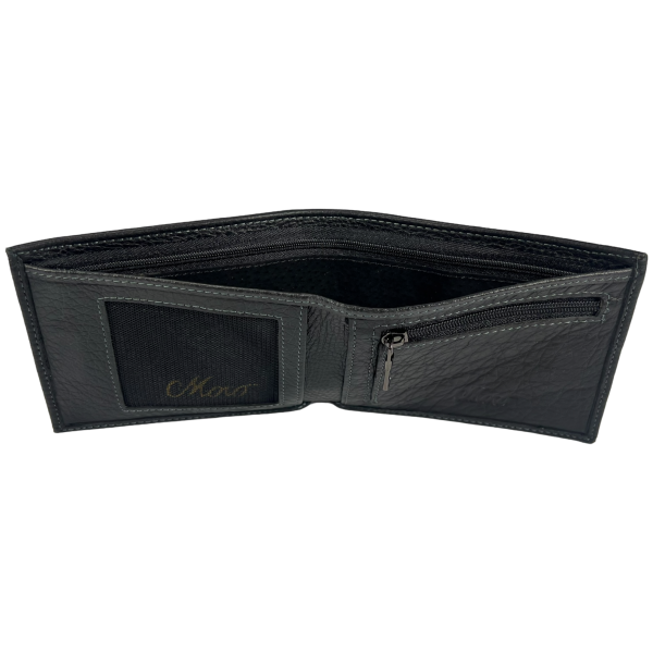 Мужской кошелек из натуральной кожи, черный Мужской кошелек из натуральной кожи, черный