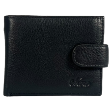 Классический кошелек из натуральной кожи черного цвета для мужчин