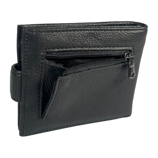 Классический кошелек из натуральной кожи черного цвета для мужчин Классический кошелек из натуральной кожи черного цвета для мужчин