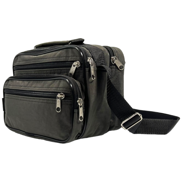 Сумка через плече, 5 л, на чотири відділення, практична, хакі