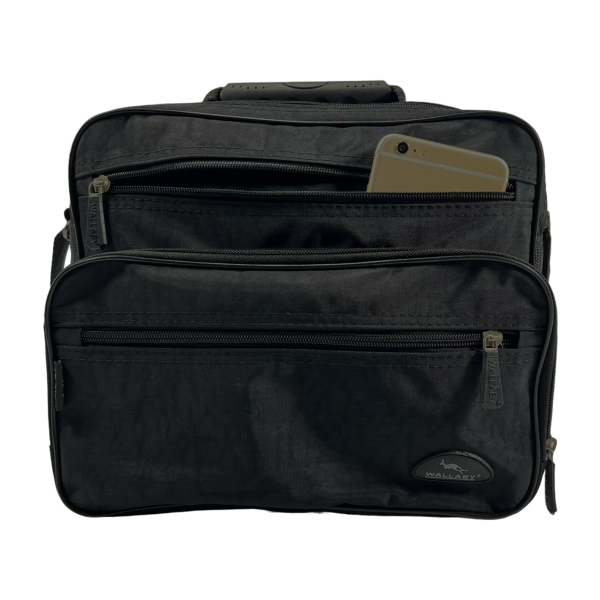 Багатофункціональна та компактна сумка через плече на п'ять відділень, 12 л, чорна Багатофункціональна та компактна сумка через плече на п'ять відділень, 12 л, чорна