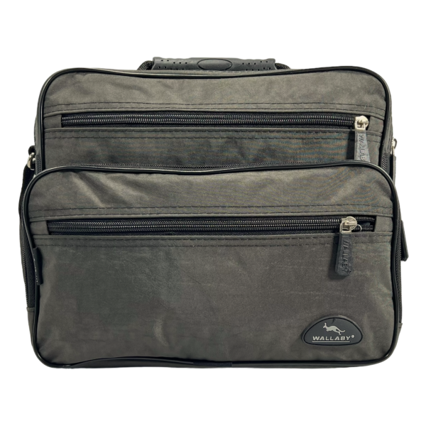 Вместительная и комфортная сумка через плечо на пять отделений, 12 л, хаки