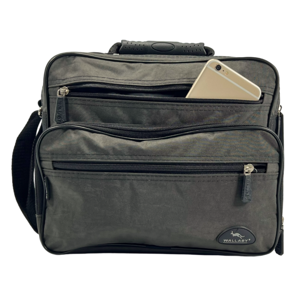 Вместительная и комфортная сумка через плечо на пять отделений, 12 л, хаки Вместительная и комфортная сумка через плечо на пять отделений, 12 л, хаки