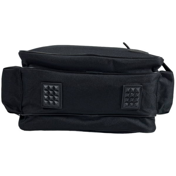 Сумка через плече українського виробника на 4 відділення, функціональна, чорна Сумка через плече українського виробника на 4 відділення, функціональна, чорна