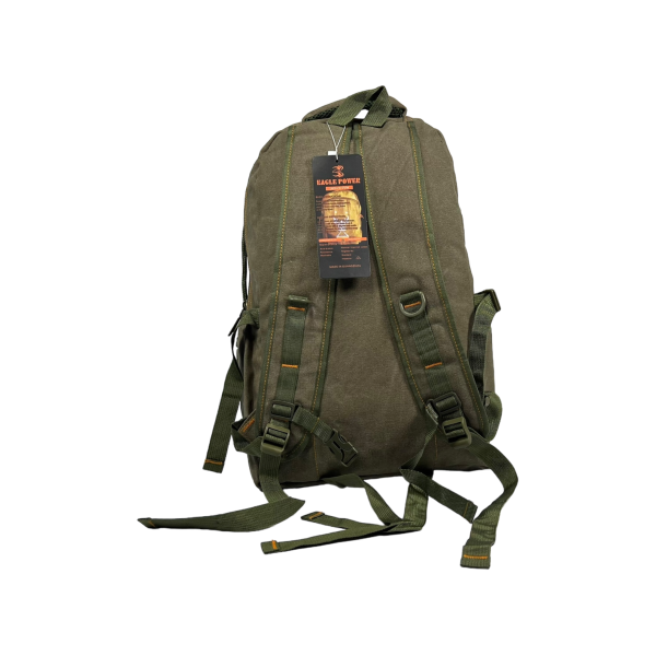 Брезентовый городской рюкзак, крепкий, 30 л, одно основное отделение, фронтальные карманы, хаки Брезентовый городской рюкзак, крепкий, 30 л, одно основное отделение, фронтальные карманы, хаки