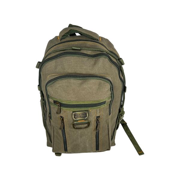 Брезентовый городской рюкзак, крепкий, 30 л, одно основное отделение, фронтальные карманы, хаки Брезентовый городской рюкзак, крепкий, 30 л, одно основное отделение, фронтальные карманы, хаки