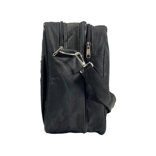 Мужская удобная сумка через плечо на три отделения, 13 л, черная Мужская удобная сумка через плечо на три отделения, 13 л, черная