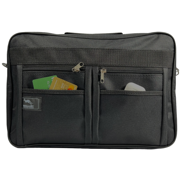 Мужская удобная сумка через плечо на три отделения, 13 л, черная Мужская удобная сумка через плечо на три отделения, 13 л, черная