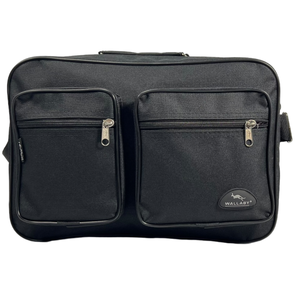 Текстильная сумка через плечо на четыре отделения, 12 л, черная