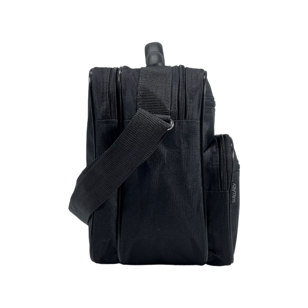Функціональна сумка через плече на п'ять відділень, міцна, чорна Функціональна сумка через плече на п'ять відділень, міцна, чорна