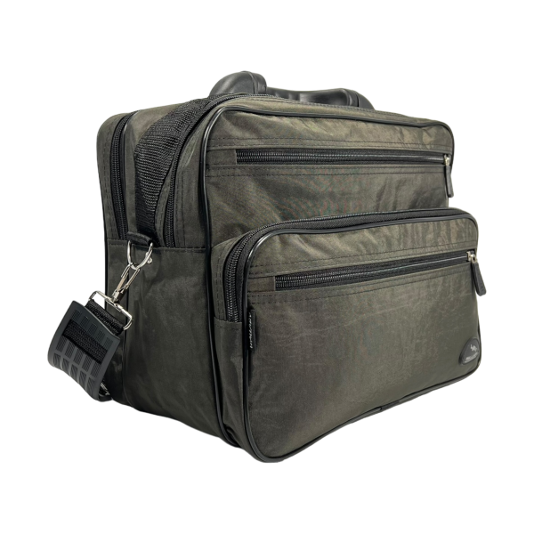 Сумка через плече з текстилю на п'ять відділень, виробник Україна, колір хакі Сумка через плече з текстилю на п'ять відділень, виробник Україна, колір хакі