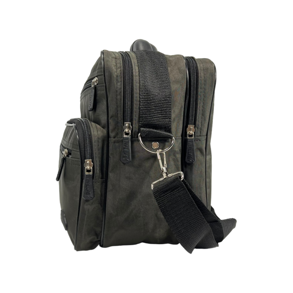 Сумка через плече з текстилю на п'ять відділень, виробник Україна, колір хакі Сумка через плече з текстилю на п'ять відділень, виробник Україна, колір хакі