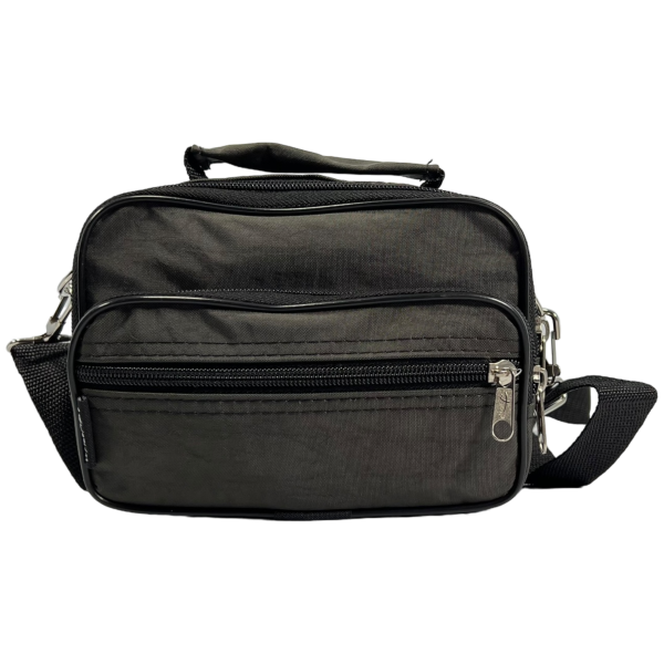 Стильная и практичная сумка через плечо на три отделения, хаки