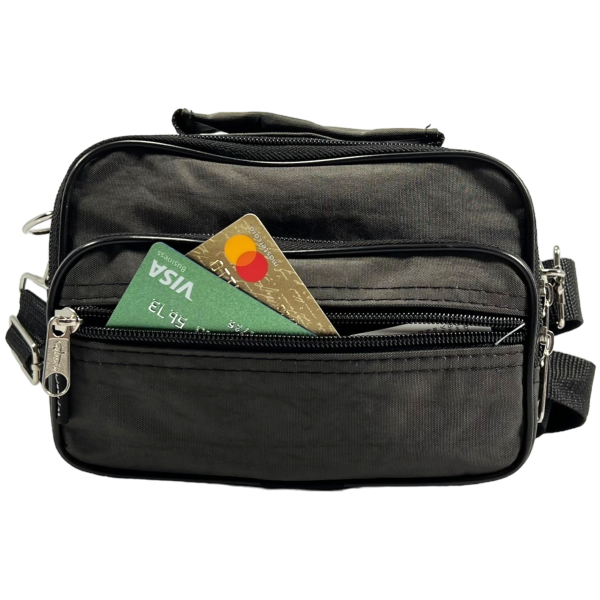 Стильная и практичная сумка через плечо на три отделения, хаки Стильная и практичная сумка через плечо на три отделения, хаки