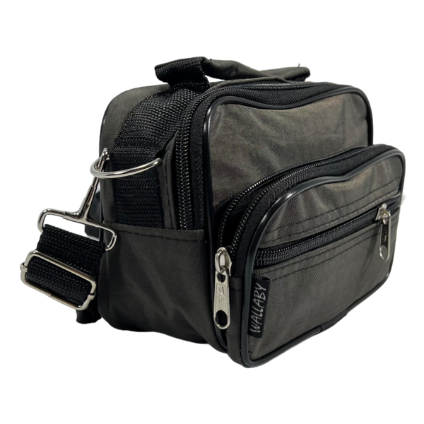 Стильная и практичная сумка через плечо на три отделения, хаки Стильная и практичная сумка через плечо на три отделения, хаки