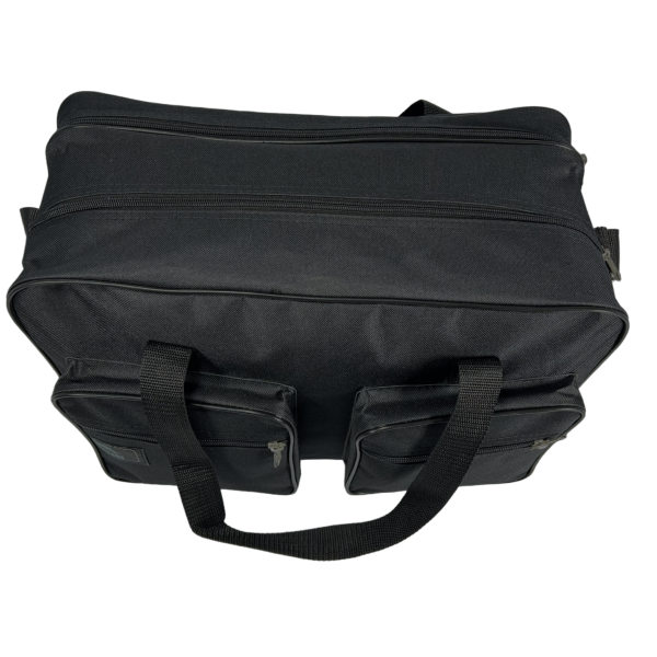 Вместительная сумка через плечо на четыре отделения, функциональная, черная Вместительная сумка через плечо на четыре отделения, функциональная, черная