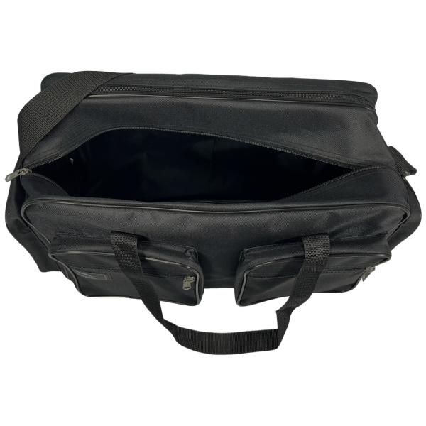 Вместительность и функциональная сумка через плечо на четыре отделения, 22 л, черная Вместительность и функциональная сумка через плечо на четыре отделения, 22 л, черная