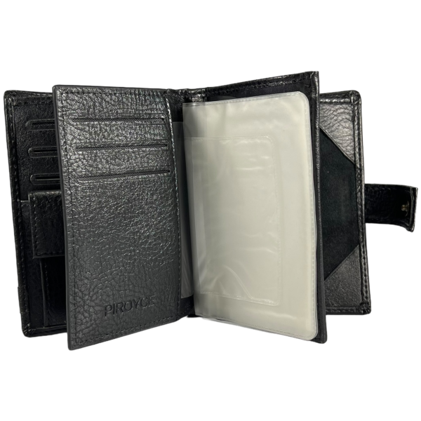 Мужской кошелек с 3 отделами для купюр и монетнецей