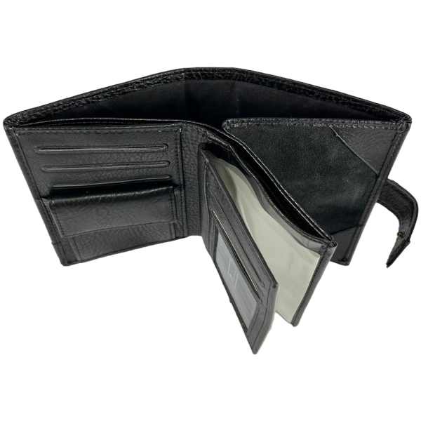 Мужской кошелек с 3 отделами для купюр и монетнецей
