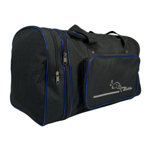 Дорожная сумка Wallaby на 2 виделка 365-1 черная с синим Дорожная сумка Wallaby на 2 виделка 365-1 черная с синим