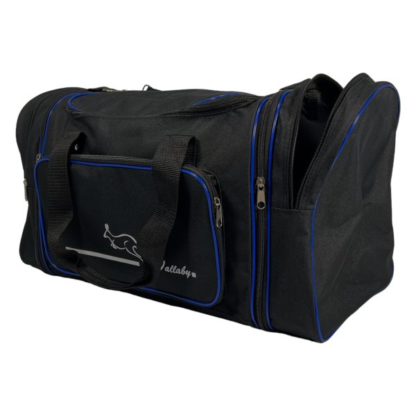 Дорожная сумка Wallaby на 2 виделка 365-1 черная с синим Дорожная сумка Wallaby на 2 виделка 365-1 черная с синим