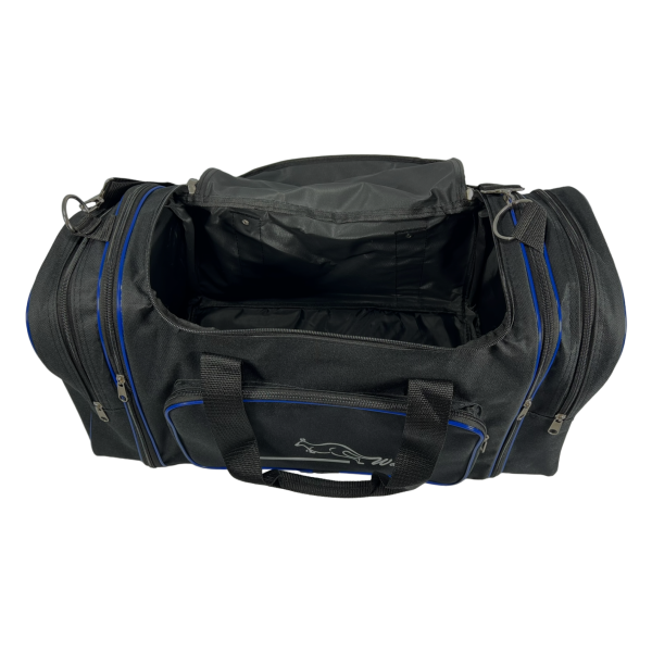 Дорожная сумка Wallaby на 2 виделка 365-1 черная с синим Дорожная сумка Wallaby на 2 виделка 365-1 черная с синим