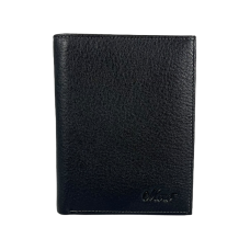 Практичный мужской кошелек из натуральной кожи с 2 отделами для купюр