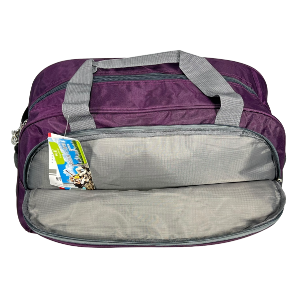 Дорожная сумка на три выделения, 63 л, фиолетовая Дорожная сумка на три выделения, 63 л, фиолетовая