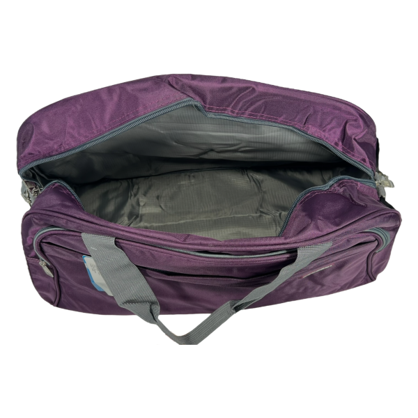 Дорожная сумка на три выделения, 63 л, фиолетовая Дорожная сумка на три выделения, 63 л, фиолетовая