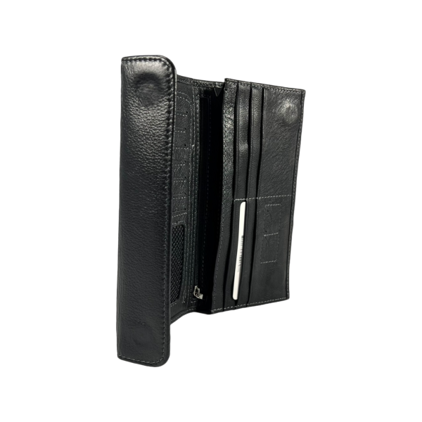 Клатч из натуральной кожи для мужчин черного цвета