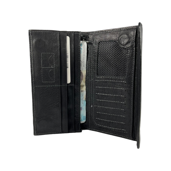 Клатч из натуральной кожи для мужчин черного цвета