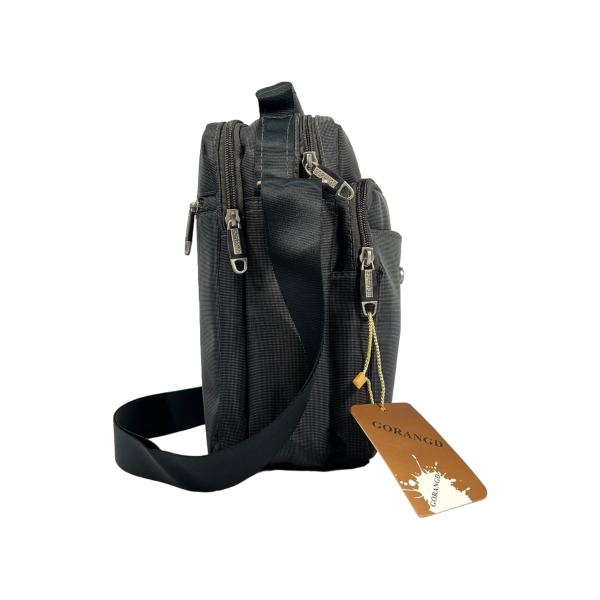 Сумка через плечо для мужчин, 4 отделения, чорная Сумка через плечо для мужчин, 4 отделения, чорная