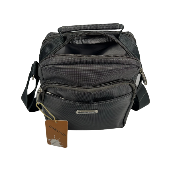 Сумка через плечо для мужчин, 4 отделения, чорная Сумка через плечо для мужчин, 4 отделения, чорная