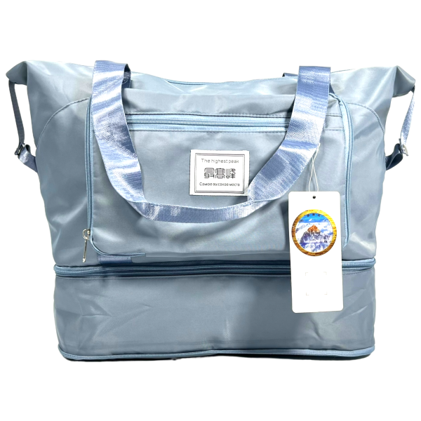 Дорожная сумка Jomolanma на четыре отделения 8004-1 голубая Дорожная сумка Jomolanma на четыре отделения 8004-1 голубая