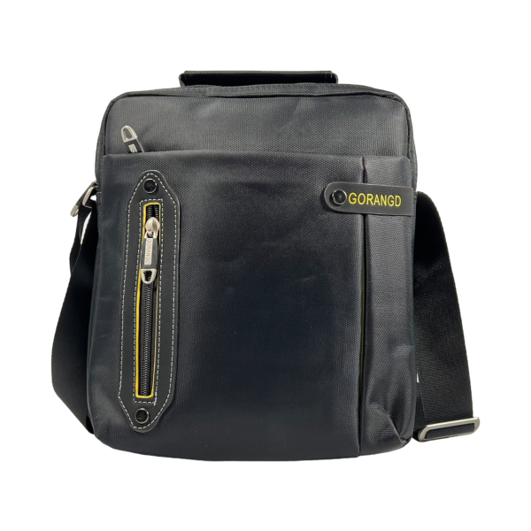 Универсальная и удобная сумка через плечо четыре отделения, 6 л, черная