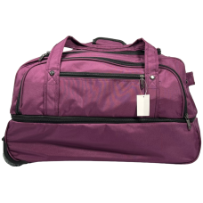 Вместительная сумка на колесах на пять отделений, 77 л, фиолетовая