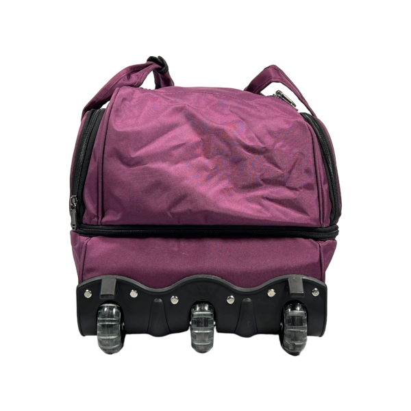 Вместительная сумка на колесах на пять отделений, 77 л, фиолетовая