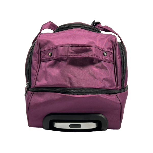 Вместительная сумка на колесах на пять отделений, 77 л, фиолетовая