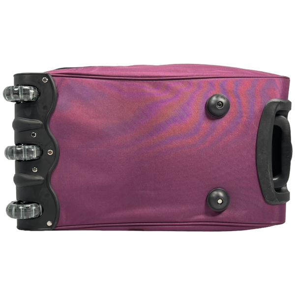 Вместительная сумка на колесах на пять отделений, 77 л, фиолетовая