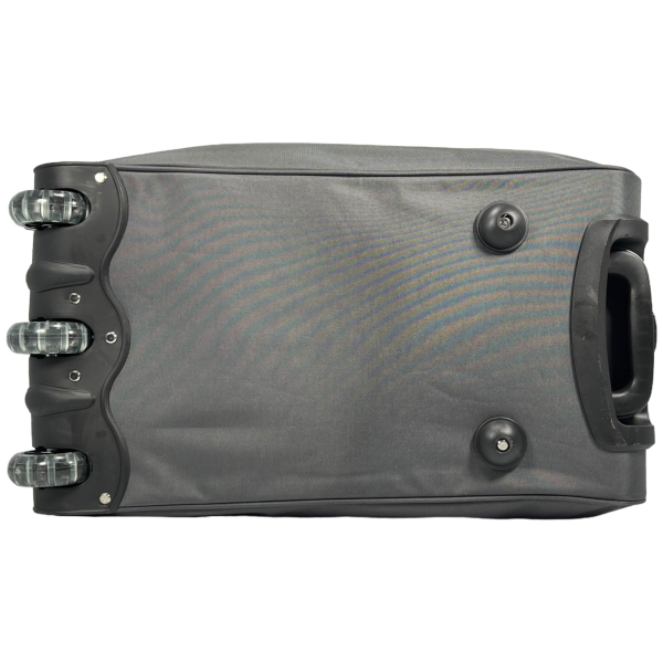 Функціональна сумка на колесах на п'ять відділеннь, сіра