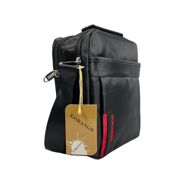 Сумка через плечо классического стиля на три отделения, 4 л, черная Сумка через плечо классического стиля на три отделения, 4 л, черная