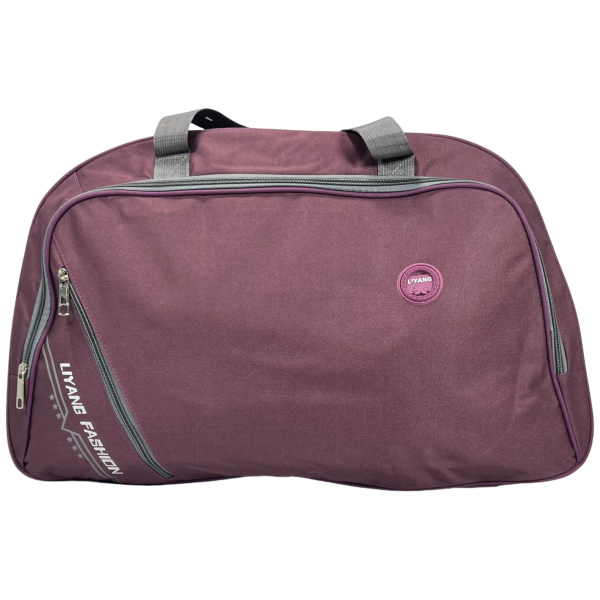 Дорожная сумка на три выделения, 53 л, фиолетовая