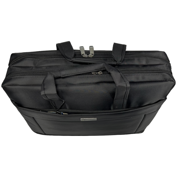 Сумка для ноутбука на три отделения, вмещающая ноутбуки диагональю до 18.4, черная Сумка для ноутбука на три отделения, вмещающая ноутбуки диагональю до 18.4, черная