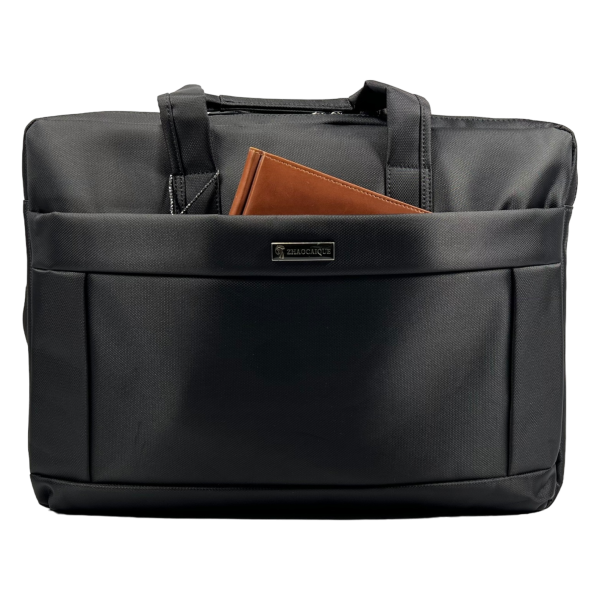 Сумка для ноутбука на три отделения, вмещающая ноутбуки диагональю до 18.4, черная Сумка для ноутбука на три отделения, вмещающая ноутбуки диагональю до 18.4, черная