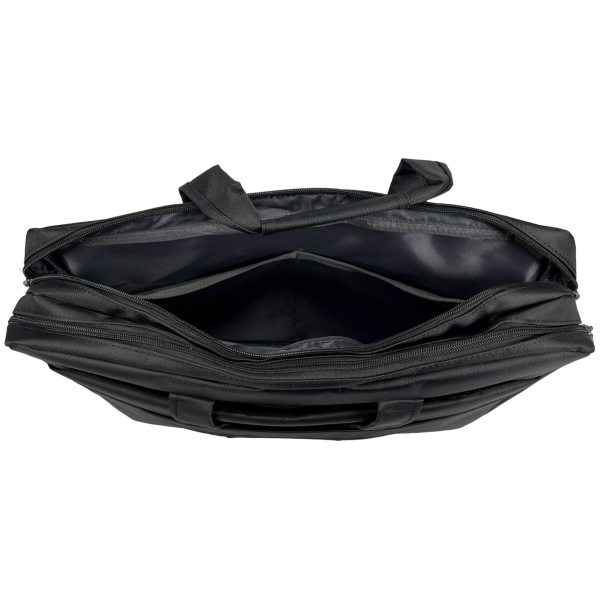 Сумка для ноутбука на три отделения, вмещающая ноутбуки диагональю до 18.4, черная Сумка для ноутбука на три отделения, вмещающая ноутбуки диагональю до 18.4, черная