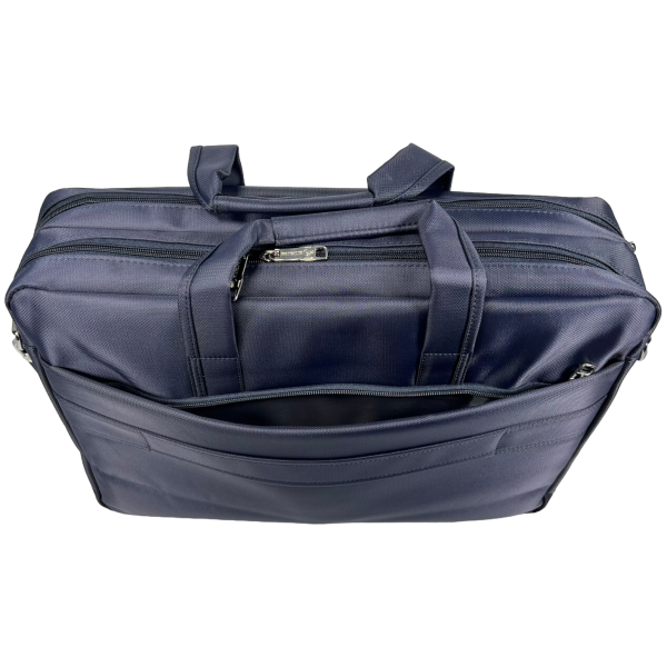 Компактная сумка через плечо на три отделения, цвет синий Компактная сумка через плечо на три отделения, цвет синий
