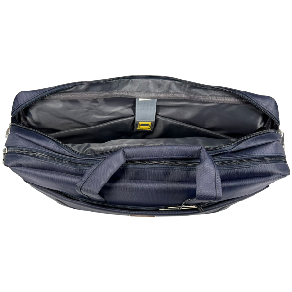 Компактная сумка через плечо на три отделения, цвет синий Компактная сумка через плечо на три отделения, цвет синий
